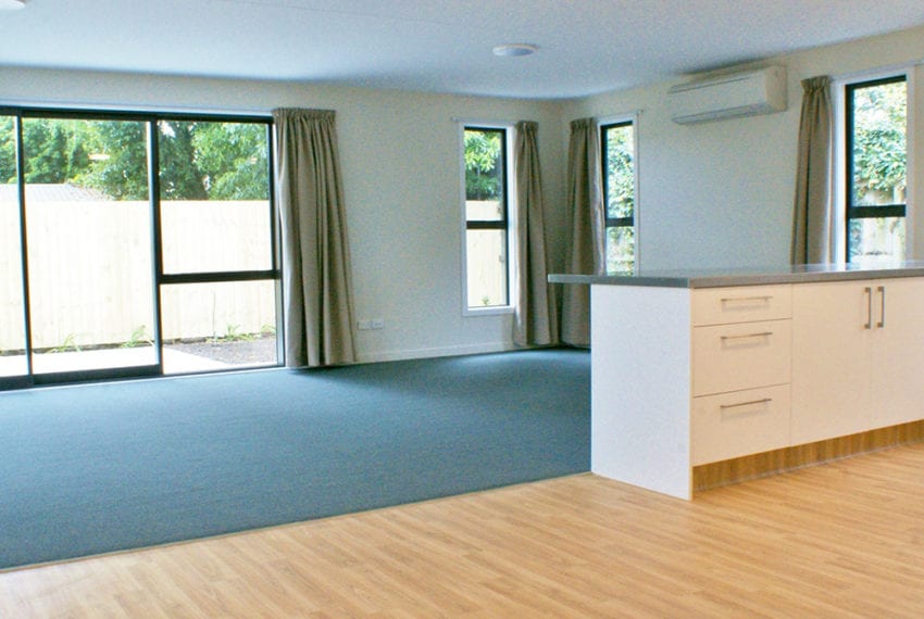 Open plan kitchen and dining - Aorangi Road Property Development