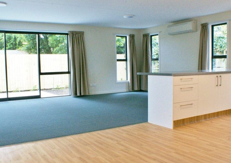 Open plan kitchen and dining - Aorangi Road Property Development